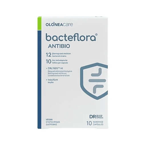 Olonea Bacteflora Antibio με Προβιοτικά και Πρεβιοτικά 10 κάψουλες