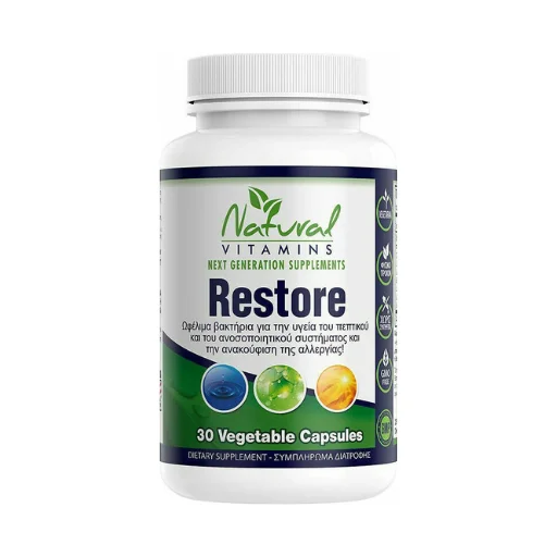 Natural Vitamins Restore Προβιοτικά 30 κάψουλες