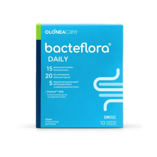 Olonea Bacteflora Daily με Προβιοτικά και Πρεβιοτικά 10 φυτικές κάψουλες