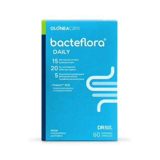 Olonea Bacteflora Daily με Προβιοτικά και Πρεβιοτικά 60 φυτικές κάψουλες